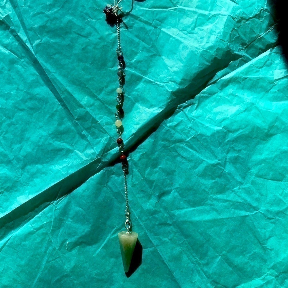 Green Aventurine Pendulum/chakra bracelet all in…